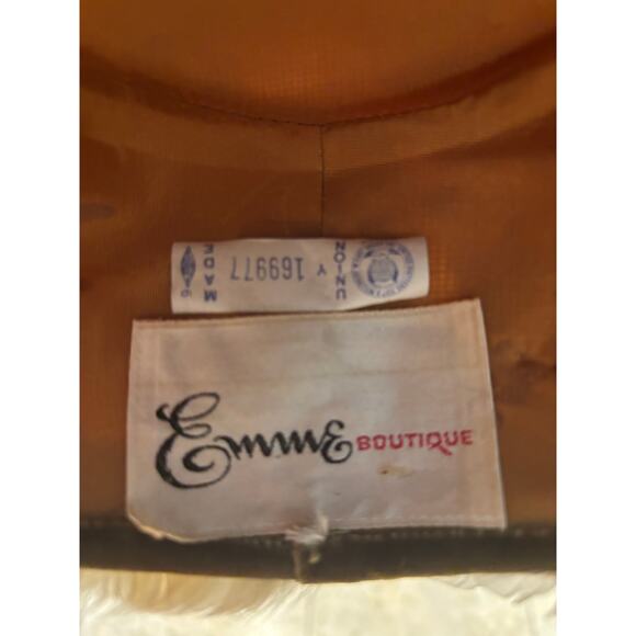 Vintage Emme NY Feather Pillbox Hat and Box Fascinator Hair Clips Perfect Fit - Picture 7 of 8